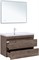 AQUANET Тумба под раковину подвесная Нота New 100 дуб веллингтон табак AQUANET-334194