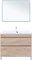 AQUANET Тумба под раковину напольная Нота New 100 дуб светлый AQUANET-344149