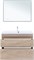 AQUANET Тумба под раковину напольная Нота New 100 дуб светлый AQUANET-344149