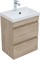AQUANET Тумба под раковину подвесная Нота New 50 дуб светлый AQUANET-334196