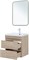 AQUANET Тумба под раковину подвесная Нота New 60 дуб светлый AQUANET-334197