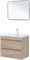 AQUANET Тумба под раковину подвесная Нота New 75 дуб светлый AQUANET-334198