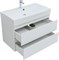 AQUANET Тумба под раковину подвесная Нота New 90 белый глянец AQUANET-335419