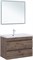 AQUANET Тумба под раковину подвесная Нота New 90 дуб веллингтон табак AQUANET-334193