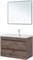 AQUANET Тумба под раковину подвесная Нота New 90 дуб веллингтон табак AQUANET-334193