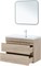 AQUANET Тумба под раковину подвесная Нота New 90 дуб светлый AQUANET-334199