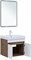 AQUANET Тумба под раковину подвесная Оптима 60 дуб рустикальный/белый сатин AQUANET-344791