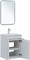 AQUANET Тумба под раковину подвесная Практика 50 белый матовый AQUANET-330451