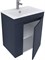 AQUANET Тумба под раковину подвесная Практика 60 маренго AQUANET-330454