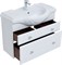 AQUANET Тумба под раковину подвесная Рондо 85 белый глянец AQUANET-304289