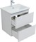 AQUANET Тумба под раковину подвесная Эмбер 60 белый матовый AQUANET-330465