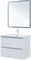 AQUANET Тумба под раковину подвесная Эмбер 80 белый матовый AQUANET-330467