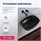 AQUANET Раковина накладная Fine-1-MB 50 черный матовый AQUANET-FINE-1-MB