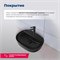 AQUANET Раковина накладная Lake-2-MB 50 черный матовый AQUANET-LAKE-2-MB