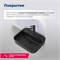 AQUANET Раковина накладная Soul-2-MB 50 черный матовый AQUANET-SOUL-2-MB