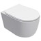 AQUAme Унитаз подвесной сиденье SoftClose, технология смыва QUIET, скрыт крепеж. 495х360х370, белый AQM2012