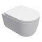 AQUAme Унитаз подвесной сиденье SoftClose, технология смыва Invisible, скрыт крепеж. 490х360х380, белый AQM2013PRO