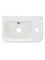 AQUAme Раковина накладная с отверстием под смеситель. Правый. 375х245х135, белый AQM5006R