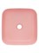AQUAme Раковина накладная квадратная, цвет розовый матовый. 390x390x130 AQM5011MP