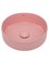 AQUAme Раковина накладная круглая, цвет розовый матовый. 355x355x120 AQM5012MP