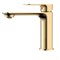 AQUAme Monza Смеситель для раковины однорычажный, Brushed gold AQM6310BG - фото 311287