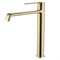 AQUAme Asti Смеситель для раковины однорычажный, Brushed gold AQM6414BG - фото 311442