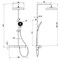 AQUAme Душевая система со смесителем (верхн. душ 300мм, ручн. душ 3 режима,  излив), хром AQM8010CR