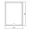 AQUAme 600х800 Зеркало с подсветкой и подогревом AQM9105