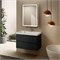 AQUAme "S3" тумба под умывальник подвесная 80 см., цвет антрацит. AQM900380GM
