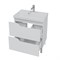 SANTA Тумба для раковины "Антарес 70" 2 ящика напольная (ум. Астория 70), белый SANTA 700517