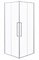 ESBANO Surf Душевое ограждение квадратное размер 100x100 см двери раздвижные, профиль - хром / стекло - прозрачное ESOGS100KVC - фото 312559