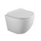 BELBAGNO Uno Унитаз подвесной безободковый с сиденьем дюропласт soft close, белый BB7306CHR/SC - фото 313802