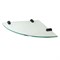WASSERKRAFT K-533BLACK Полка стеклянная угловая, черный WASSERKRAFT 533B - фото 313995