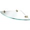 WASSERKRAFT K-533POLISHED GOLD Полка  стеклянная угловая, золото WASSERKRAFT 533PG - фото 314004
