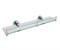 WASSERKRAFT Rhein K-6244 Полка стеклянная с бортиком, хром WASSERKRAFT 6244 - фото 315296