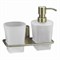 WASSERKRAFT Exter K-5289 Держатель стакана и дозатора, светлая бронза WASSERKRAFT 5289 - фото 315647