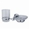 WASSERKRAFT Oder K-3026 Держатель стакана и мыльницы, хром WASSERKRAFT 3026 - фото 315698