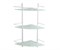 WASSERKRAFT K-3133WHITE Полка стеклянная тройная, белый WASSERKRAFT 3133W - фото 316202