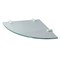 WASSERKRAFT K-533WHITE Полка  стеклянная угловая, белый WASSERKRAFT 533W - фото 316284