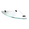 WASSERKRAFT K-533POLISHED BLACK Полка  стеклянная угловая, черный WASSERKRAFT 533PB - фото 316286