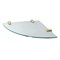 WASSERKRAFT K-533BRUSHED GOLD Полка  стеклянная угловая, золото WASSERKRAFT 533BG - фото 316358