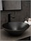 GID Раковина N9102bg 53383 накладная черная графит 42x42x15 GID-53383