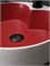 GID Раковина N9013LS 52237 накладная красная матовая / белый графит 40x40x13 GID-52237