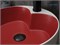 GID Раковина N9013LS 52237 накладная красная матовая / белый графит 40x40x13 GID-52237