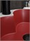 GID Раковина N9013LS 52237 накладная красная матовая / белый графит 40x40x13 GID-52237
