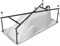 AQUANET Каркас сварной для ванны Grenada 180x80 AQUANET-158496