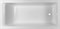 AQUANET Bright Stone Ванны из искусственного камня прямоугольная пристенная размер 180x80 см, цвет белый AQUANET-AQ-00332885