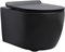 AQUANET Унитаз подвесной Rimless Cetus-BW BL-102N-WHT, черный AQUANET-287008
