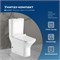 AQUANET Чаша напольного унитаза Rimless Cube-C CL-12248B, белый AQUANET-210759 - фото 319058