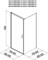 AQUANET Cinetic Душевой уголок квадратный дверь распашная размер 90x90 см профиль - хром / стекло - прозрачное AQUANET-AE12-N-90H190U-CT + AE12-F-80H190U-CT